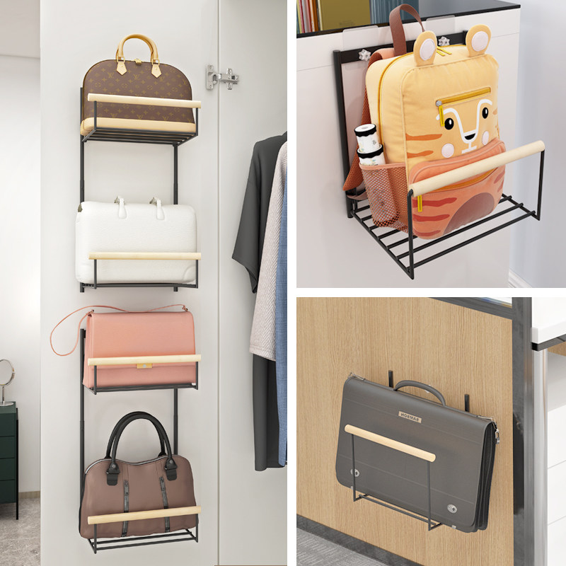 Bag Wardrobe Cloister Cloister compartment Shelves Shenzer Door Rear Cabinet Next Door Home Laying Shelving Shelving Shelving Bag Rack Student School Bag