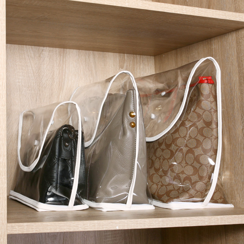 Transparent bag dust-proof storage bag wardrobe luxury storage artifact moisture-proof dust-proof bag finishing bag school bag bag