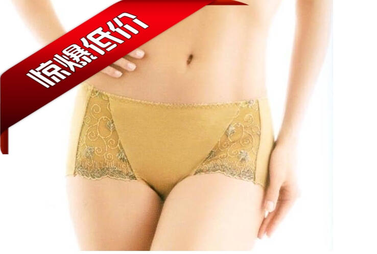 Buy Two Get One Free: Earthy Yellow Body-Shaping Mid-Waist Underwear, Gold-Toned Adjustable Mid-Waist Matching Panties, Women's Briefs with Free Shipping