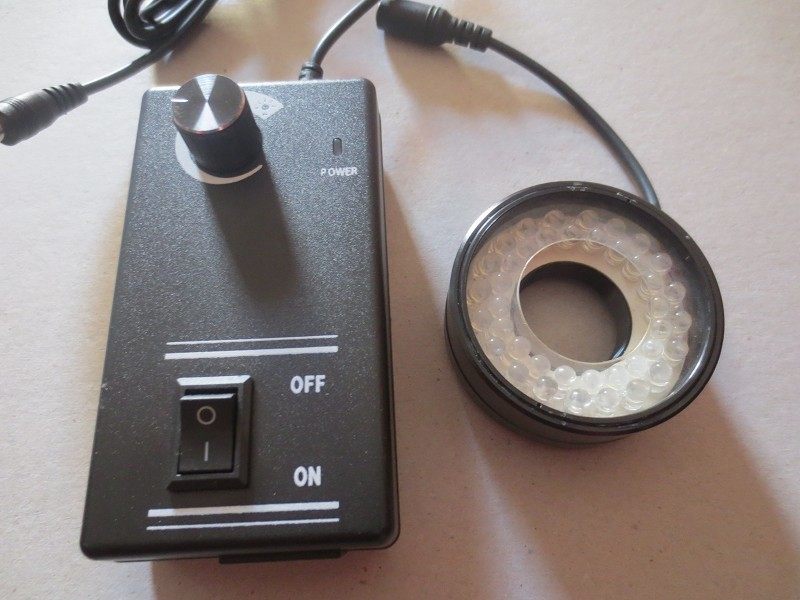 Metal lamp head inner and outer thread LED-28 42 micro - light industry CCD light source microscope LED circular lamp