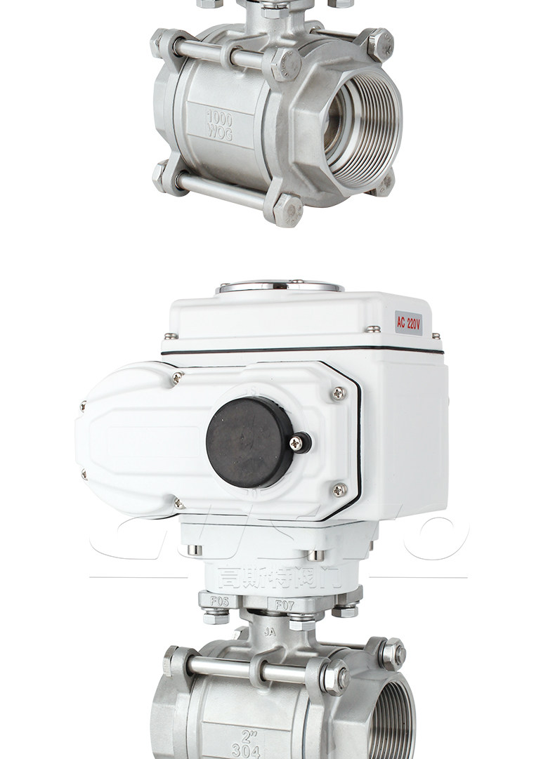Electric Actuator Ball Valve - 2 way,Stainless steel,DN8 - DN100 5