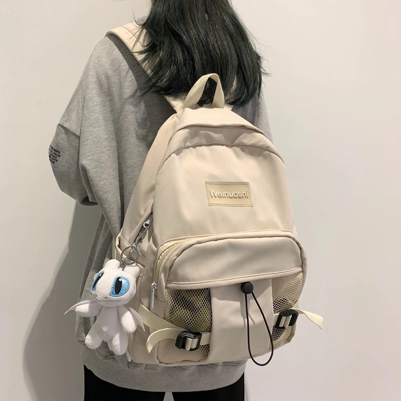 Schoolbag nữ phiên bản Hàn Quốc Harajuku ulzzang học sinh trung học phổ thông học sinh trung học cơ sở đeo vai ins gió dễ thương ba lô hoang dã - Ba lô