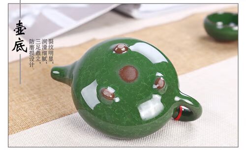 Bộ tách trà đá 7 bộ đặc biệt Bộ tách trà sáu màu với ấm trà bằng gốm Tùy chỉnh Logo Công ty Quà tặng bình uống trà