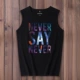 Áo thun không tay nam thương hiệu vest lỏng lẻo hip hop cotton thoáng khí tập thể dục áo len cỡ lớn vượt rào mùa hè - Áo vest cotton áo chi lê