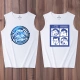 Áo vest nam không thấm nước thủy triều hip hop lỏng mùa hè cotton thoáng khí vest vai cộng với phân bón XL áo thun - Áo vest cotton áo ba lỗ tanktop nam