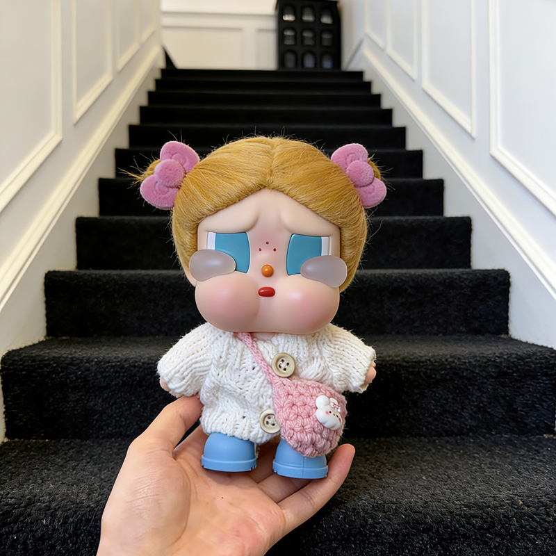 Suitable for Crybaby Vacation Vinyl Plush Clothes Doll Outfit Set Autumn and Winter Sweater Dress