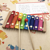Infants and young children educational music toy percussion instrument xylophone baby wooden hand-knocked musical instrument 1-2 years old