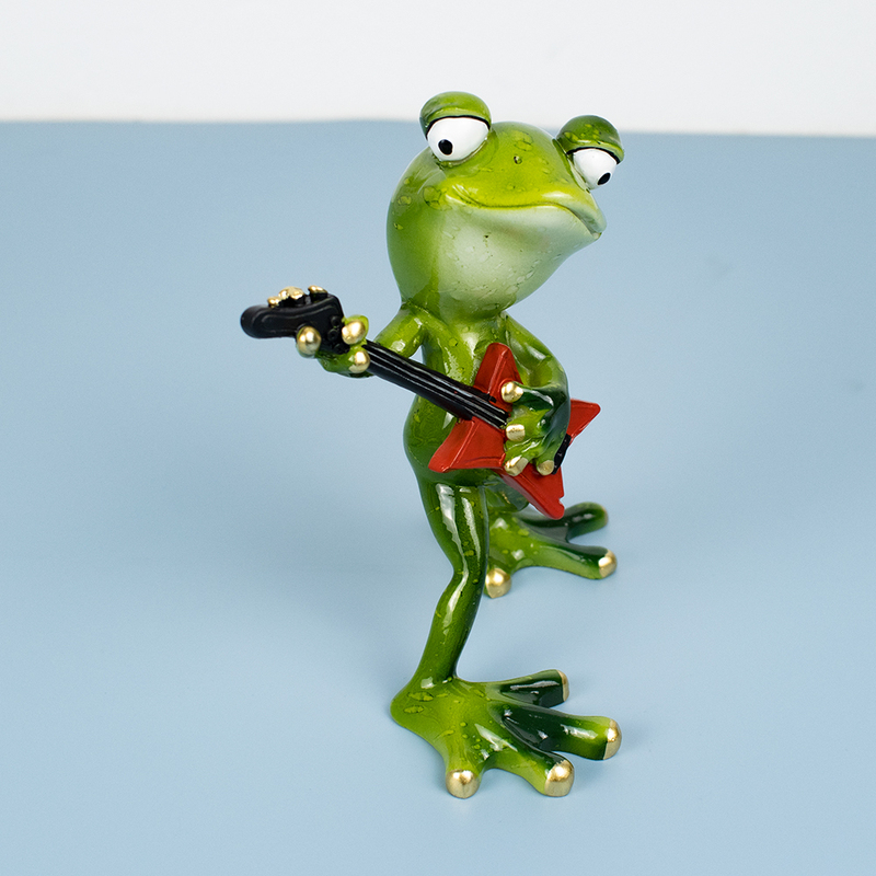 Cute and Quirky Ugly Guitar Frog Figurine, Funny Stress-Relief Healing Resin Birthday Gift for Friends Cute and Quirky Ugly Guitar Frog Figurine, Funny Stress-Relief Healing Resin Birthday Gift for Friends