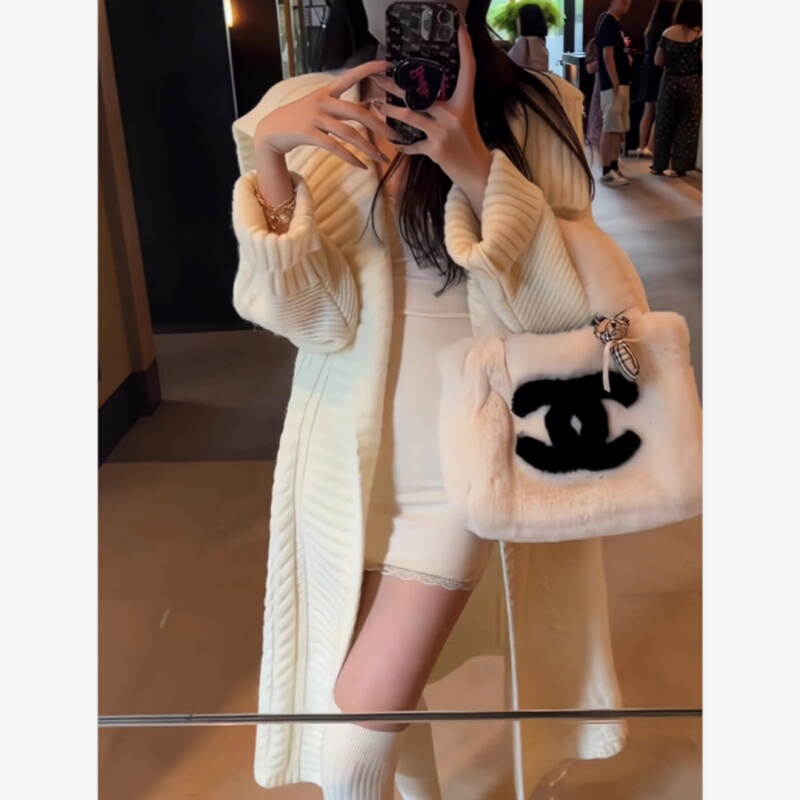 Large Lapel Mid-Length Sweater Cardigan for Women, Autumn and Winter Style, Loose and Lazy Style, High-End Feel, Cable Knit Sweater