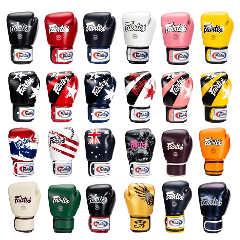 Thai Fairtex genuine leather boxing gloves Adult original Thai boxed BGV1 children trained to train boxer sets