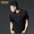 Mùa hè nam trùm đầu áo thun ngắn tay thời trang đường phố Hàn Quốc phiên bản áo hoodie tự tay nửa áo thun nam mùa hè - Áo phông ngắn Mẫu áo phông nam đẹp 2020 Áo phông ngắn