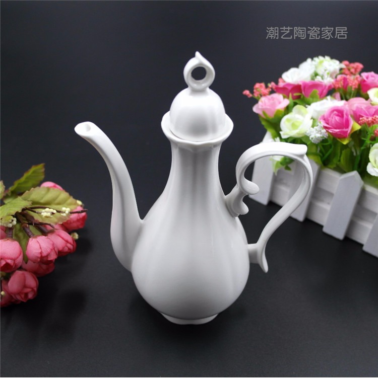Đặc biệt cung cấp rượu vang gốm với rượu mạnh vẻ đẹp cốc sake chậu hoa khắc rượu vang trắng rượu cổ jug nửa catty phụ kiện rượu vang