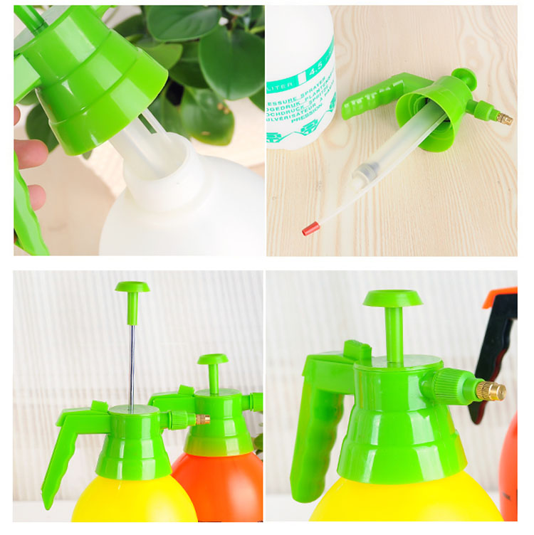 Tưới nước 2L có thể phun áp lực tưới nước có thể tưới bình đun nước khử trùng áp suất cao phun nước làm vườn dụng cụ làm vườn vòi tưới cây đa năng
