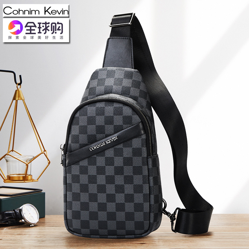 Cohnim Kevin men's bag chest bag single shoulder bag Han version Leisure Chauded satchel bag for men's wallet purse