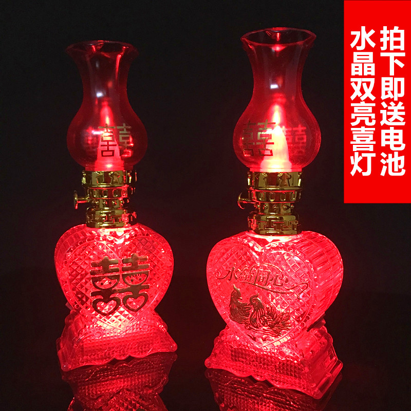 Battery LED Crystal double-hit on the lamp married lightJoe relocated new Sun Lamp new beds head long lamp