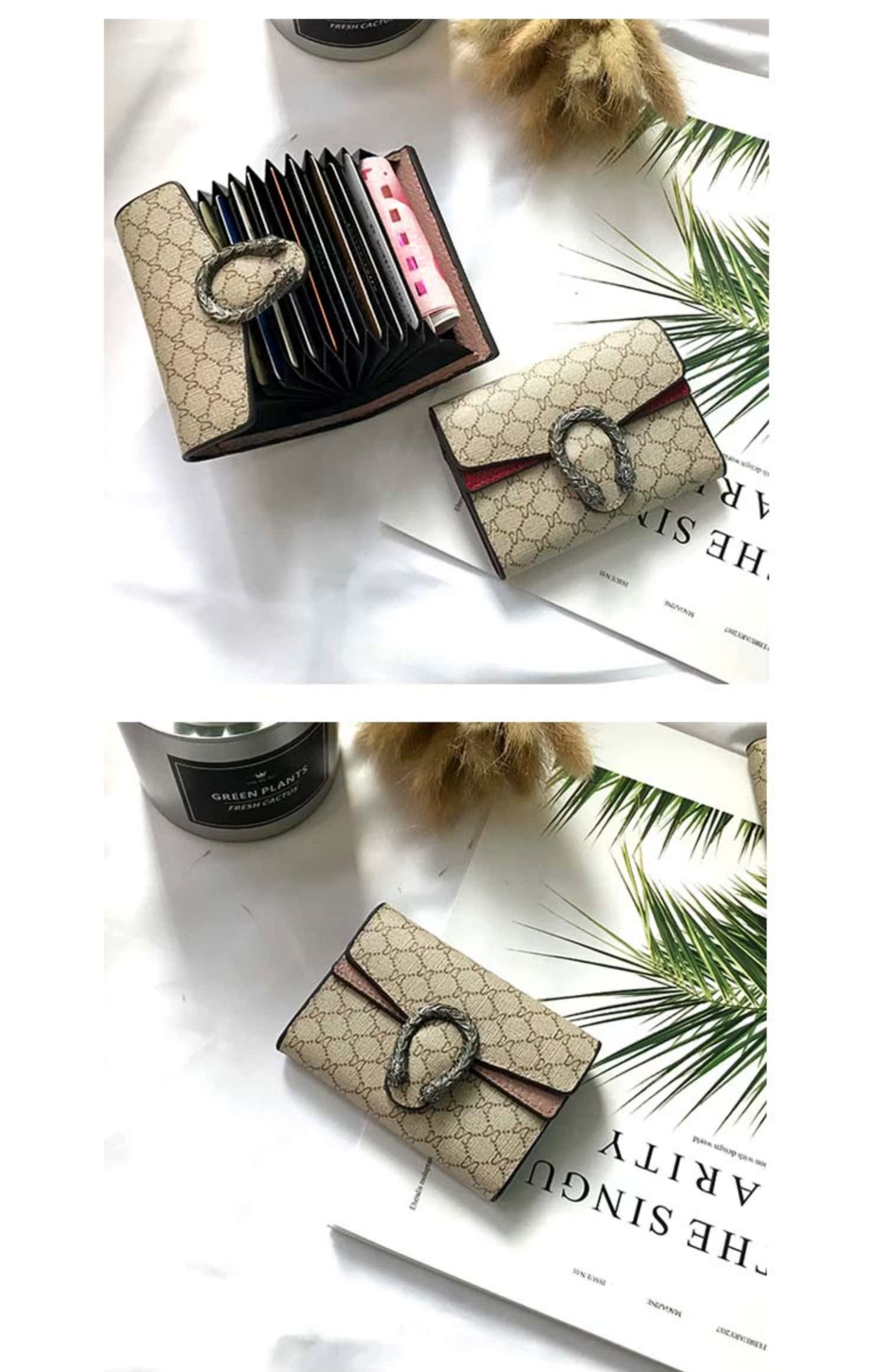 Gói thẻ Shang Hao nữ 2019 mới in thẻ nhỏ gói nhiều thẻ da thẻ ngắn thẻ kinh doanh chủ thẻ dung lượng lớn thủy triều - Chủ thẻ ví đựng thẻ 