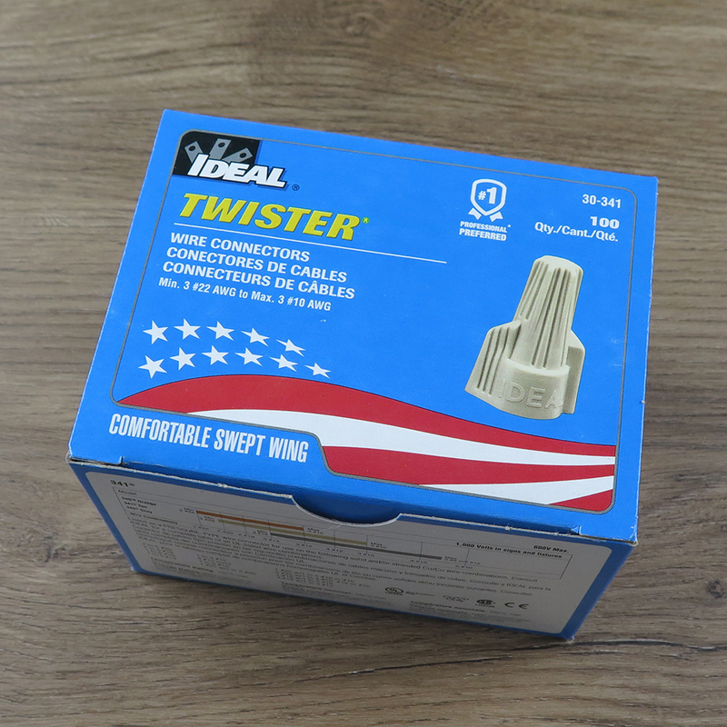 American Ideal Industrial Ideal341 Twisted Spiral Cap Wire Connector Terminal Block 100 Pieces/Box