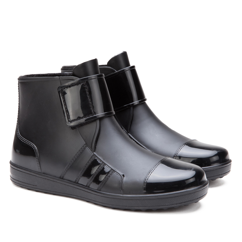 Rain Shoes Men's Spring Summer Fashion Short Cylinders Work Shoes Rain Boots Rubber Shoes Men Anti Slip Water Shoes Men Low Gang Shoes Waterproof Shoes Men