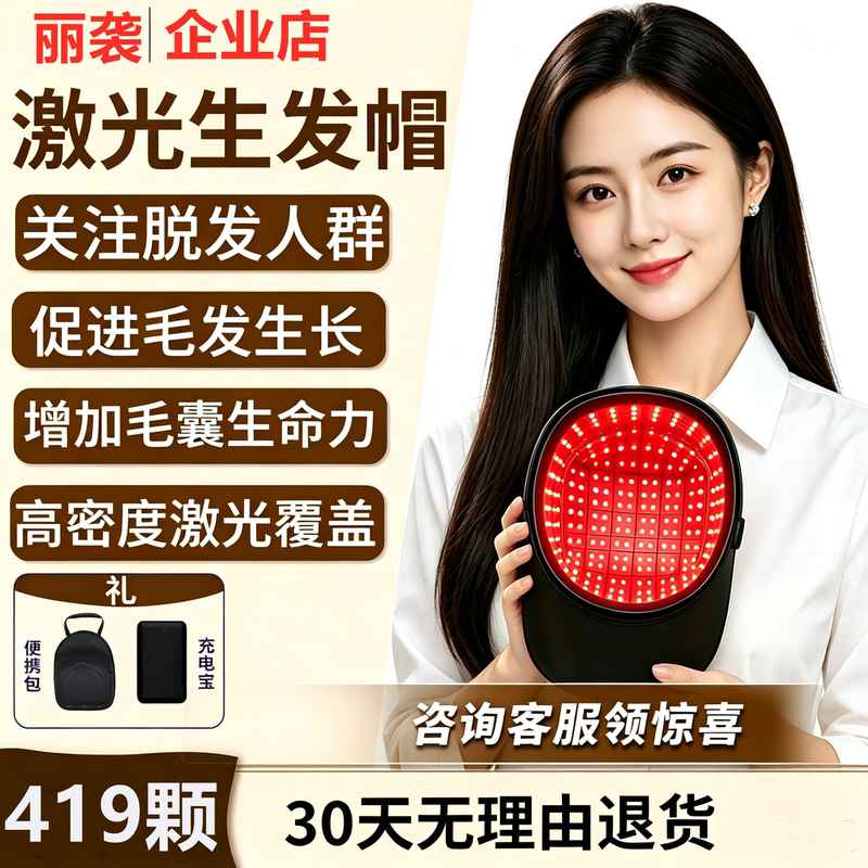 Lixi Laser Hair Growth Cap Lllt Anti-Hair Loss Red Light Cap Dense Hair Growth Device Long Hair Infrared Care Instrument