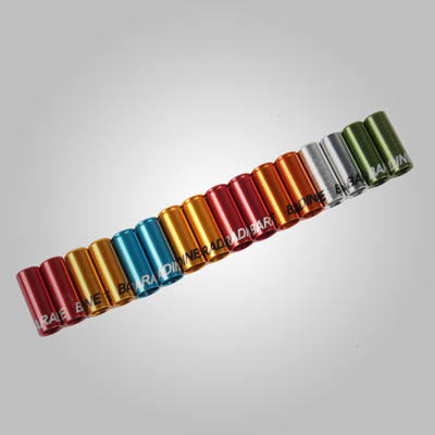 Mountain road bike gear cap, aluminum alloy brake tube cap, sleeve cap, anodized colored tube cap