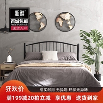 Nordic simple iron frame bed homestay Net Red 1 5 meters single double small bedroom ins iron bed thickened iron bed