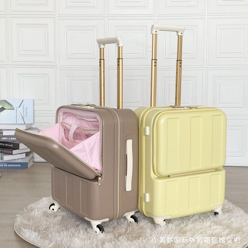 Pure Japanese single ins net red open box light boarding box mute universal wheel luggage password travel trolley case
