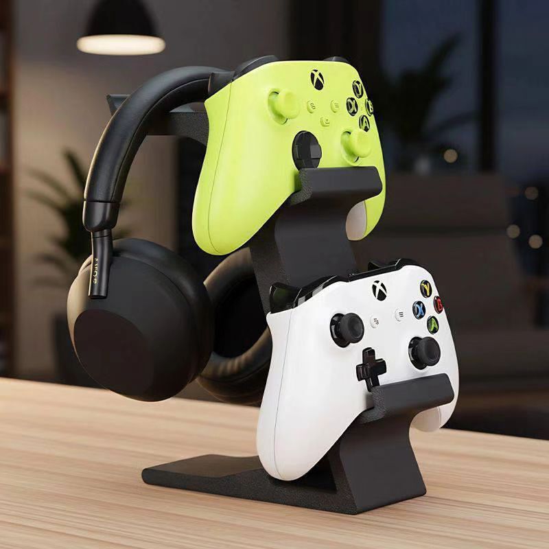 Controller and Headphone Stand, Desktop Storage, Headphone Hanger, Two-In-One, Double-Layer Combination, Universal Stand for Game Controllers