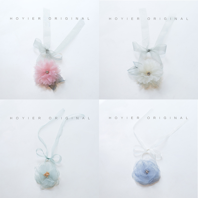 West Korean Style Wedding Bride Wrist Flowers Wedding Bridesmaid Sisters Group Hands Flowers Fresh Powder Tender Meritocracy Children's Bracelet