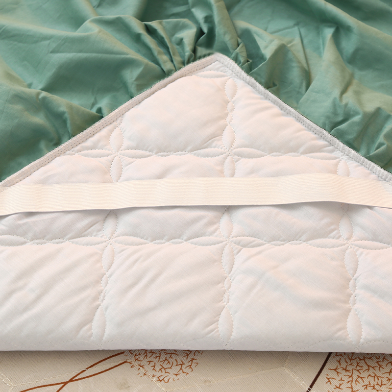 Giường ngủ công chúa cotton bốn mảnh cộng với váy ngủ bằng vải cotton loại chăn bông phủ giường đơn giản màu sắc 1,5 1,8 m bộ chăn ga gối đẹp