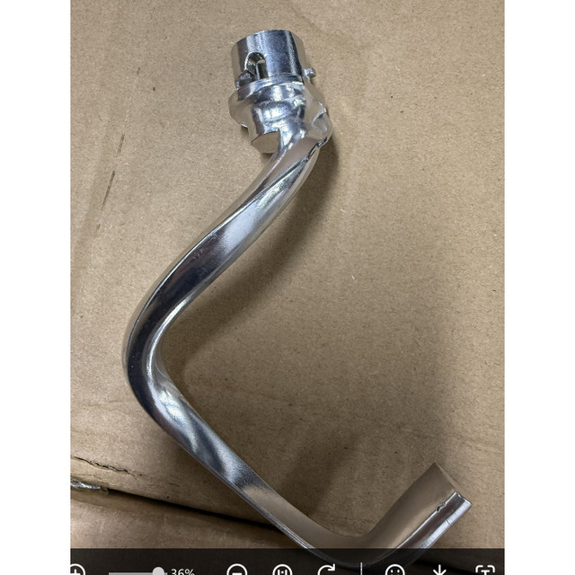 Whirlpool Wbl-Ms508M Original Parts with Shaft, Dual Locking Pin Type Dough Hook