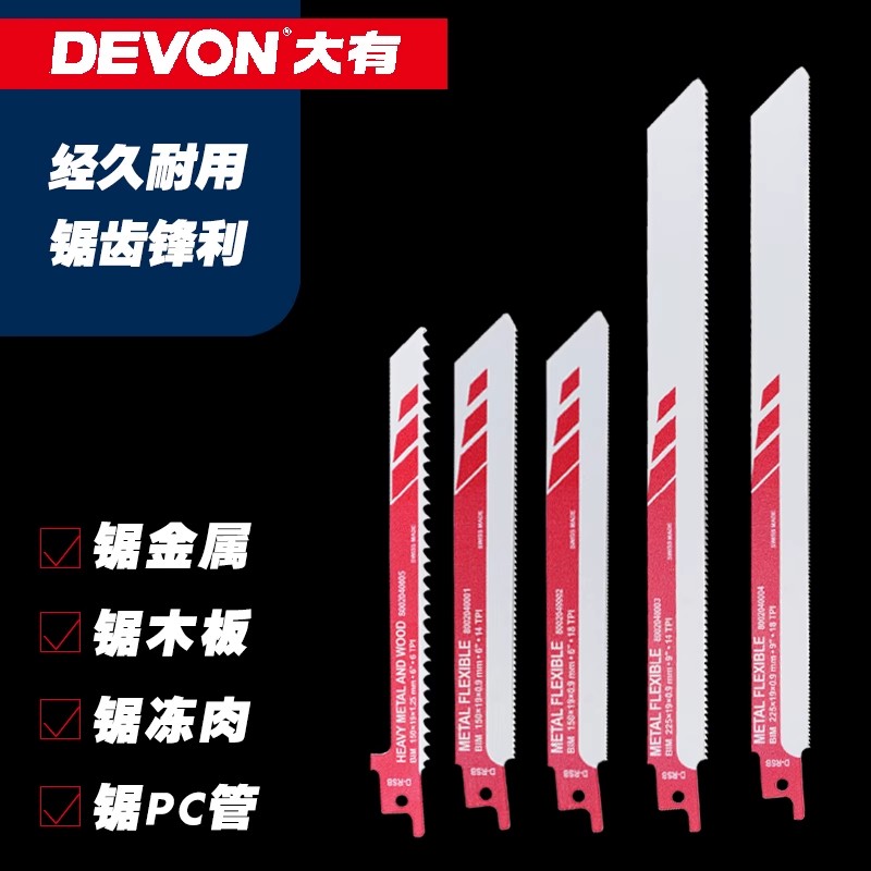 大有马刀锯2025年选购指南:细齿加长型锯条能否应对金属与木材双工况?