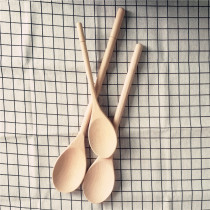 Chu Mu original imported beech wooden spoon Cooking spoon Soup pot cooking spoon Baking spoon Stirring spoon Solid wood spoon