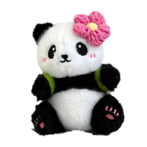 Подвеска, фигурка, кукла, креативный плюшевый брелок, сувенир для школьников, панда, плюшевая, подарок на день рождения