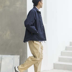 LABSTORE 日系简约休闲教练服夹克 流行青春流行多口袋外套男
