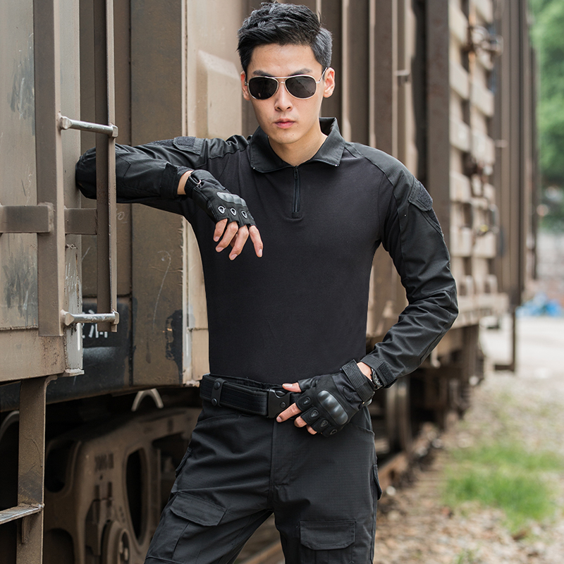 Outdoor Tactical Frog Suit Black Camouflate Suit for men and women Warrior Warrior Warrior instructor training for field CS