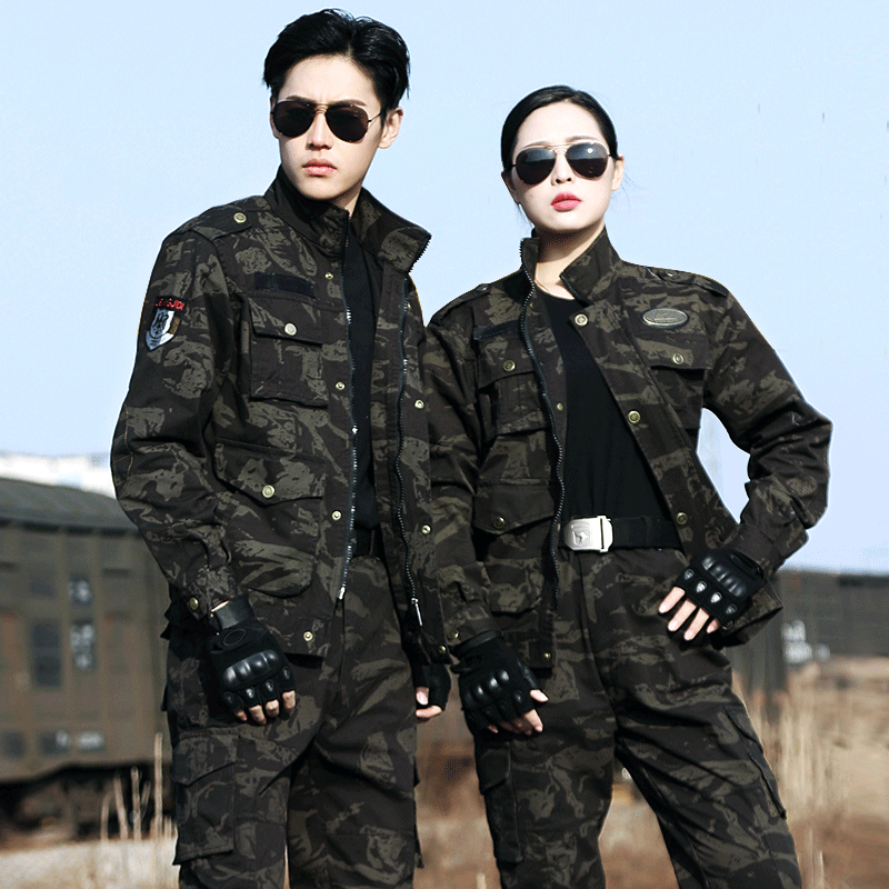 Authentic new camouflan suit suit men and women Spring and summer season military fans pure cotton training as field instructors to train the labor force