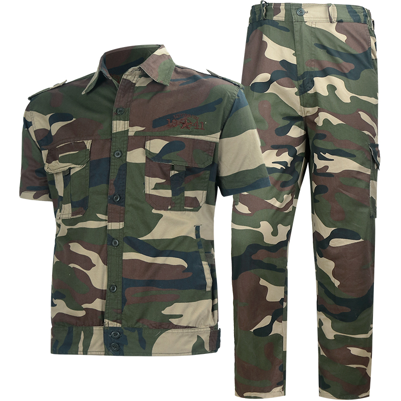Summer Thin style pure cotton camouflan suit men and women labor insurance work tooling long short sleeve training for military fans Orthodox Zonny