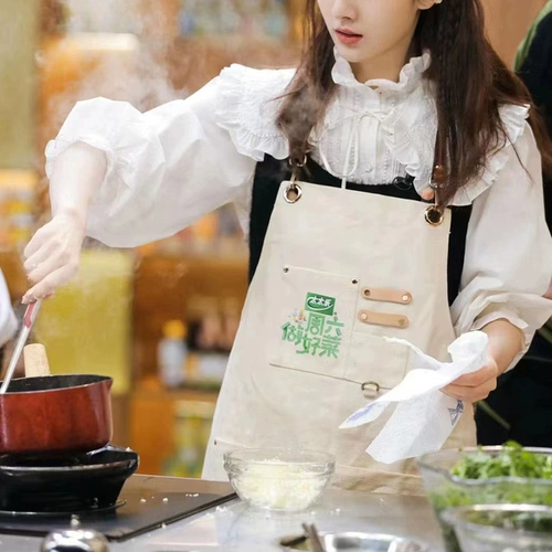 Кофейный фартук для работы, делается под заказ, с печатью вашего логотипа