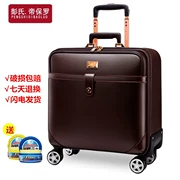 Bao da kinh doanh hộp hành lý xe đẩy phổ quát bánh xe nam 18 inch hành lý nữ nam 16 inch lên máy bay