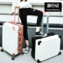 Phiên bản tiếng Hàn của khung nhôm nhỏ tươi retro hành lý nữ xe đẩy trường hợp vali mật khẩu hộp nam sinh viên đại học hộp da vali vải