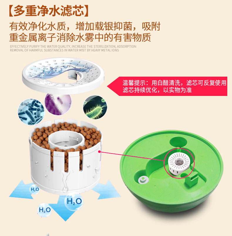 Máy làm ẩm không khí Authentic câm máy lạnh phòng văn phòng nhà thanh lọc mùi hương xịt khoáng mini hydrating - Máy giữ ẩm máy phun sương loại nào tốt