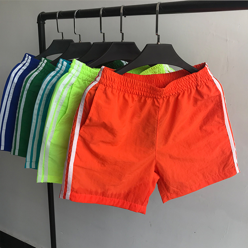 Men's Beach Shorts, Straight-Leg Trendy Thin Summer Casual Shorts, Quick-Drying Couple's Large Shorts, Korean Style Sleep Shorts