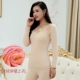 Đồ lót nữ sinh viên mùa thu đông mới cơ sở và áo khoác cashmere ấm áp cổ tròn Áo len cotton dày ấm