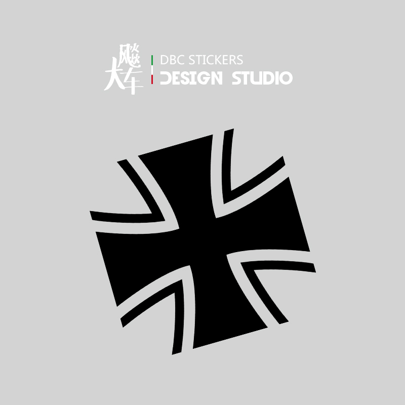 German Army Emblem Iron Cross Military Mark 01 Car Stickers Body Stickers Waterproof Reflective Patch Flowers