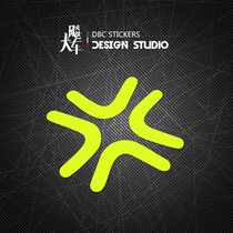 Angry Angry explosive tendon helmet stickers Motorcycle Stickers Personality funny fluorescent yellow waterproof reflective decals