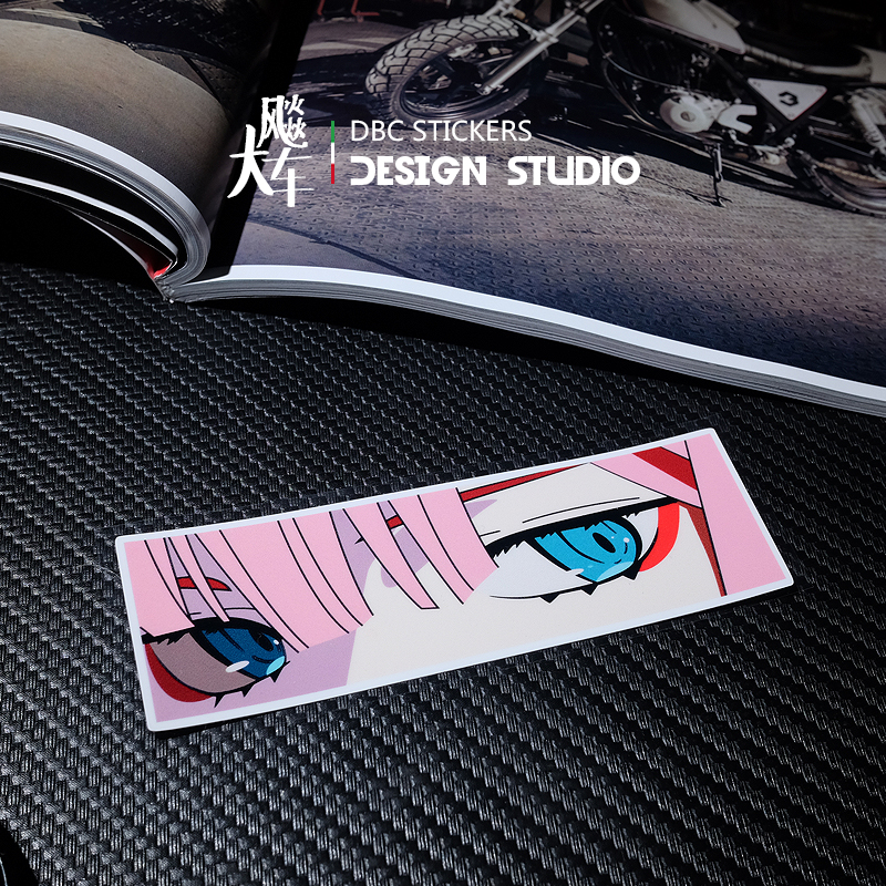 Japanese two-dimensional animation pain car stickers personalized creative modified reflective rear windshield car stickers