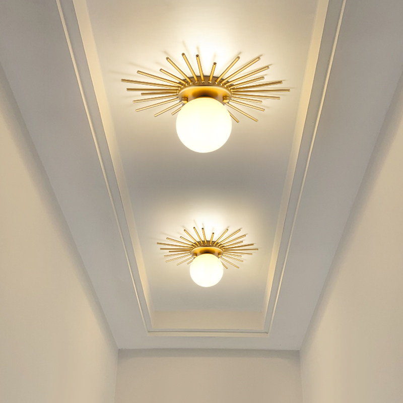 Aisle Hallway Lights Nordic Home Light Lavish Magic Bean Clothing Cap Room Light Kitchen gnau Entrance Balcony Golden Suction light