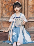 Оригинальное детское ханьфу, летняя одежда, юбка, платье, китайский стиль