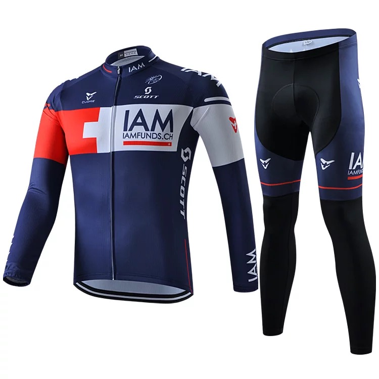 lAM Spring And Autumn Mountain Self-Propelled Team Equipped With Long Sleeve Cycling Suit Pulley Suit Breathable Sweat Wicking Men and Women