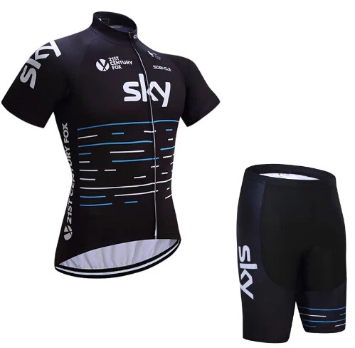 17 Black spring and autumn summer mountain road cycling clothes breathable men's and women's long and short sleeve riding suit suit